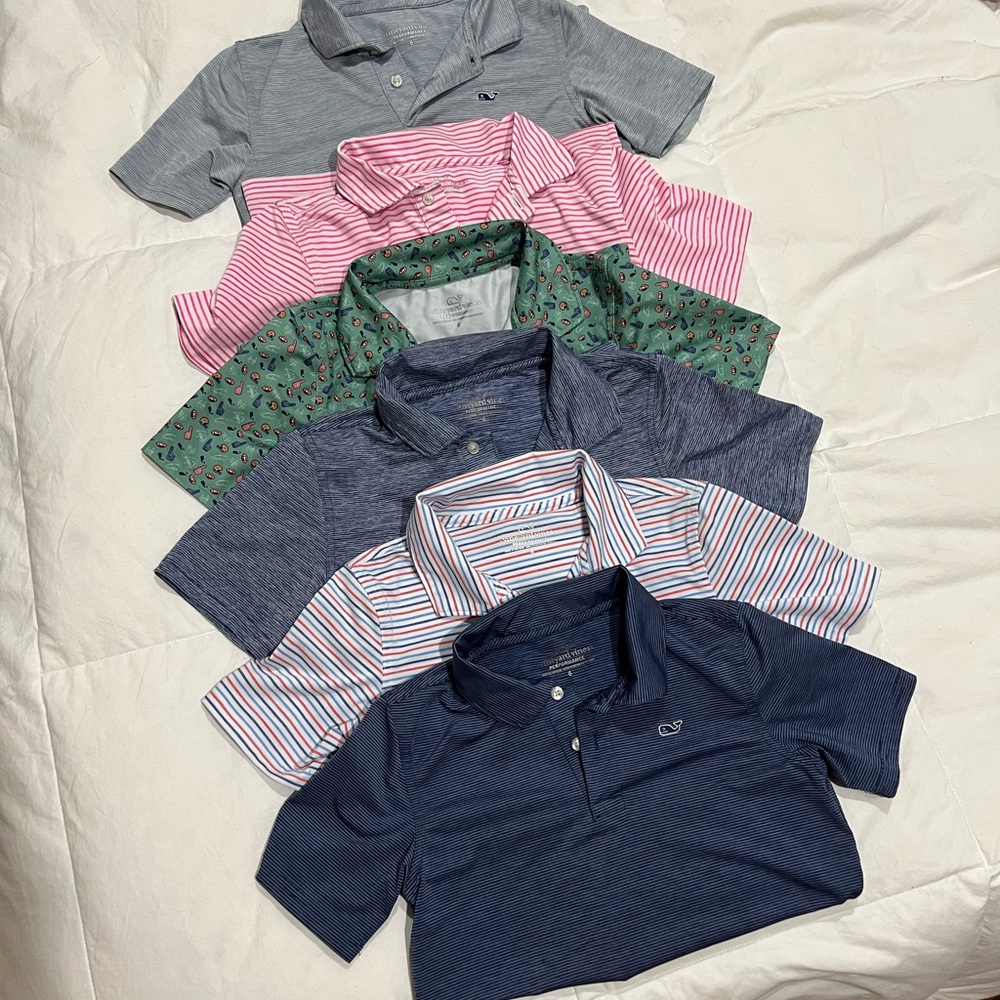 Boys Vineyard Vines Summer Polo Shirts Performance Collection